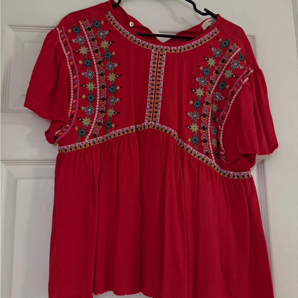 Entro red blouse
